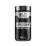 Core Champs Omega-3 Fish Oil supplement bottle with 100 softgels for heart, brain, and joint health benefits.