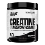 this is an image of Creatine Monohydrate Nutrex research - which contain 5g creatine monohydrate per serving, unflavored powder, 60 servings.