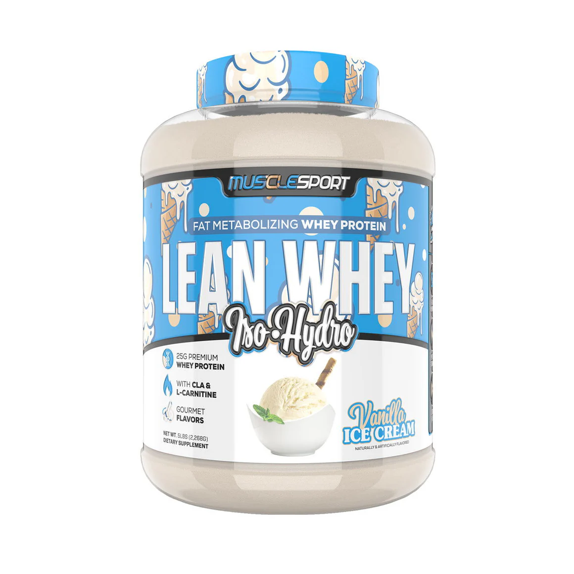 Lean Whey Iso Hydro Gourmet Protein 5lb Musclesport