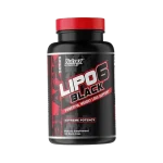 Lipo-6 Black by Nutrex Research – 120 capsules of powerful thermogenic fat burner for weight loss, energy enhancement, and appetite control.