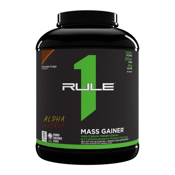 R1 Mass Gainer 6lb Rule1 Proteins – High-Calorie Mass Gainer with 50g Protein per Serving for Muscle Growth and Recovery