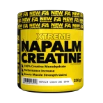 This is image of Xtreme Napalm Creatine Fitness by FA Nutrition - 100% creatine monohydrate, 300g container, designed for strength and performance