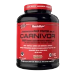 Carnivor Beef Protein by MuscleMeds Supplement Facts – 23g protein, 120 kcal, zero fat, high-quality beef protein for lean muscle growth and recovery