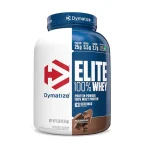 Elite 100% Whey Protein Powder 5lbs by Dymatize Supplement Facts – 25g protein, 140 kcal, low fat, high-quality protein for muscle growth and recovery