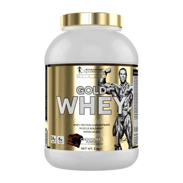 Gold Whey 2kg by Kevin Levrone - 25g Pure Whey Protein, Zero Fat, Zero Sugar, Ideal for Lean Muscle and Recovery