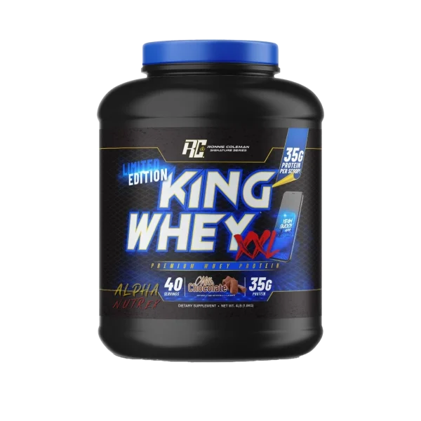 King Whey XXL 4lb by Ronnie Coleman Signature Series – Premium Whey Protein for Muscle Growth"