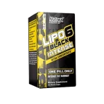 Image of Lipo6 Black Intense by Nutrex Research, a powerful thermogenic fat burner for enhanced weight loss, energy, and focus