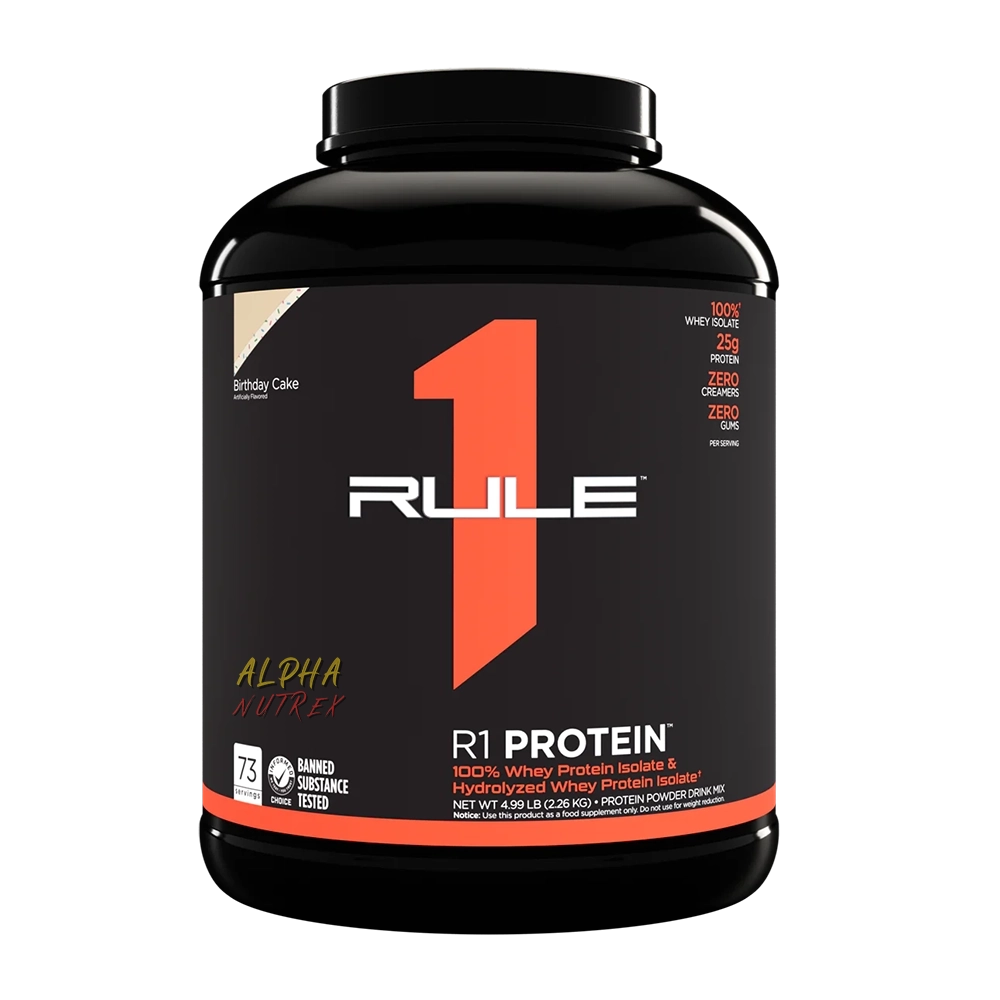 R1 Protein 5lbs by Rule1 Proteins, a high-quality best protein supplement, offering pure whey protein isolate to support muscle growth and recovery.