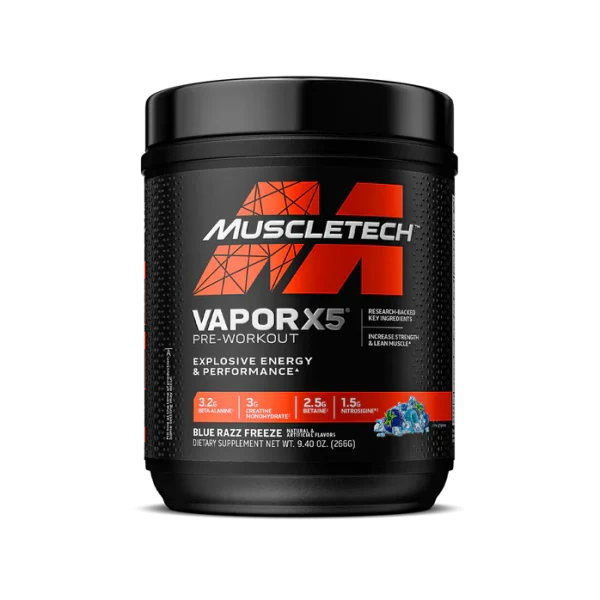 Vapor X5 Pre Workout by MuscleTech – pre-workout supplement for energy and performance